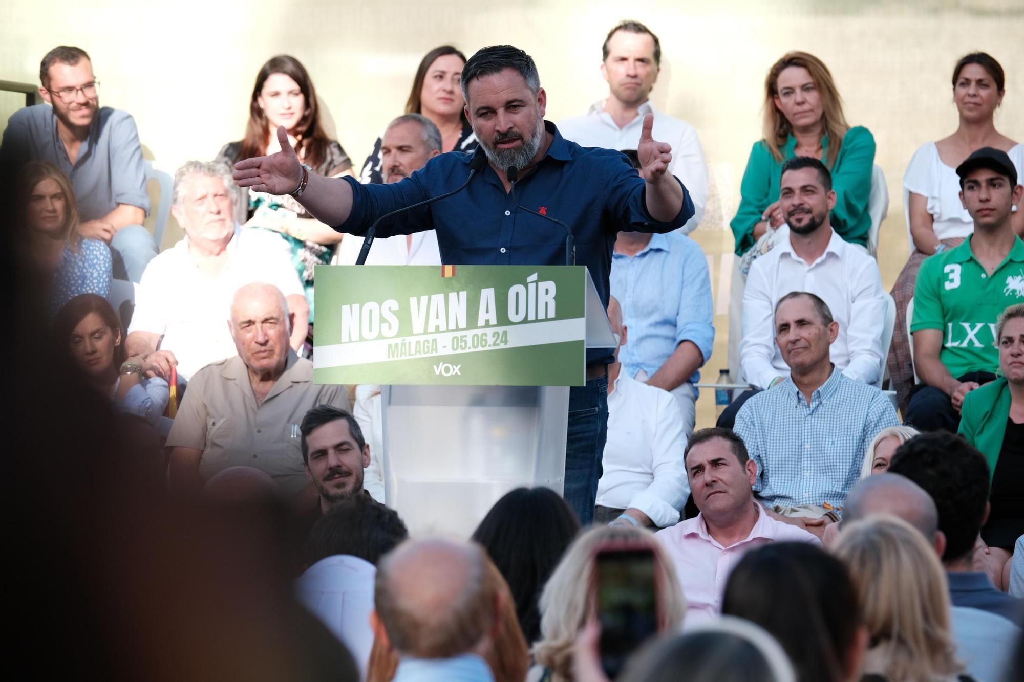 El mitin de Abascal y Buxadé (Vox) en Málaga