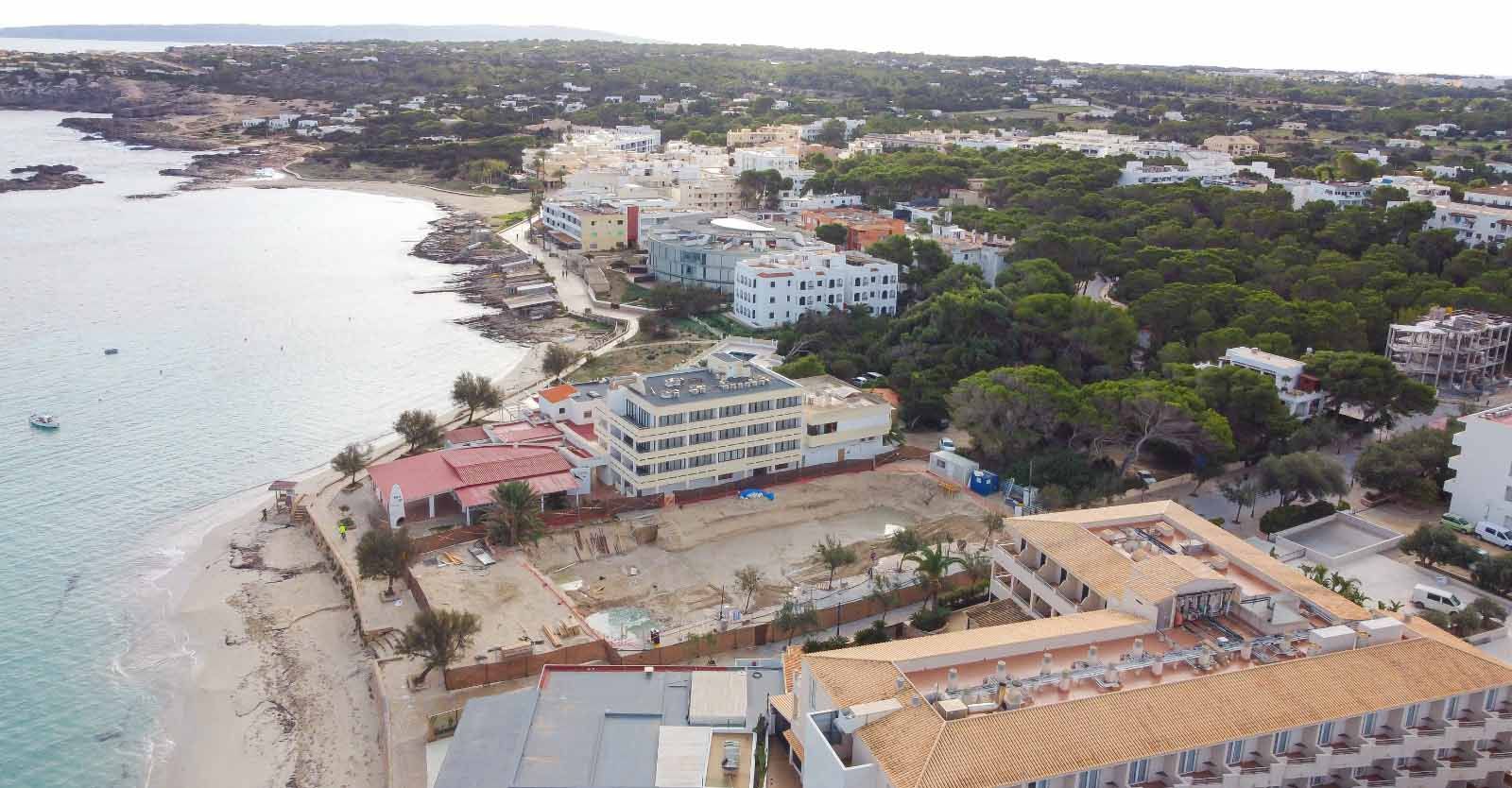 Paralizada la obra de un hotel de lujo en Formentera por incumplir las medidas de seguridad