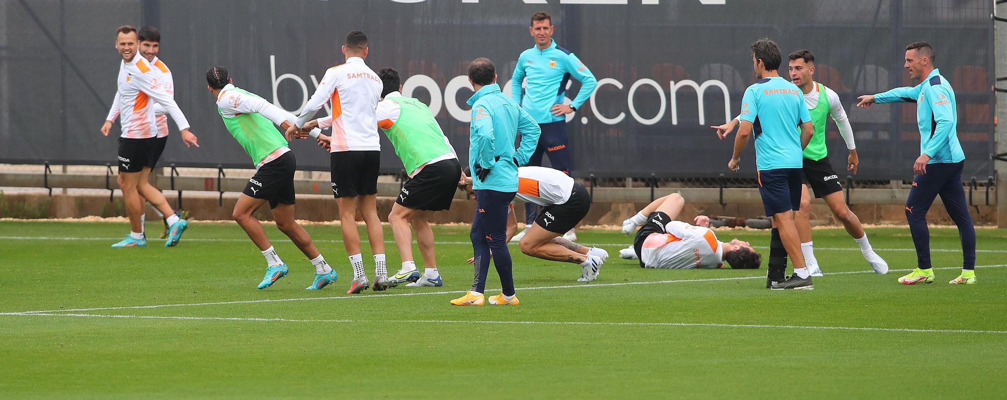 Así ha sido el entrenaiento de hoy del Valencia CF