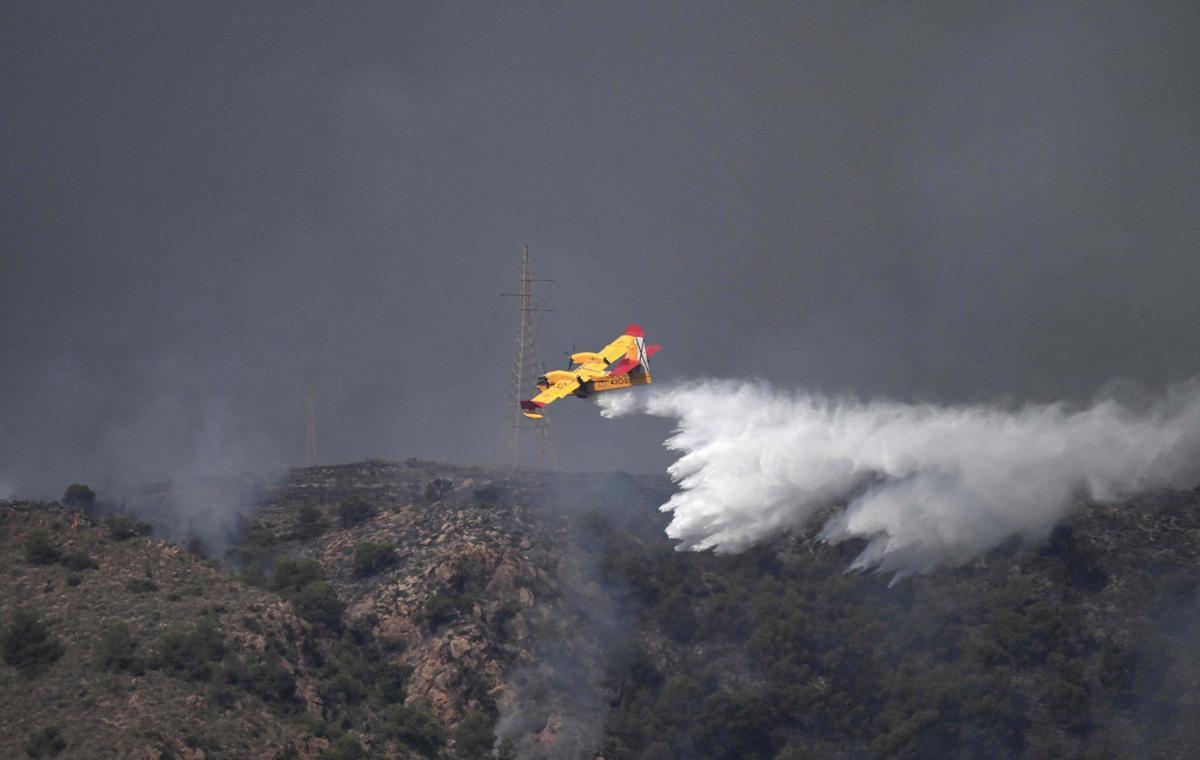El incendio de Los Gallardos, Almería, en imágenes.