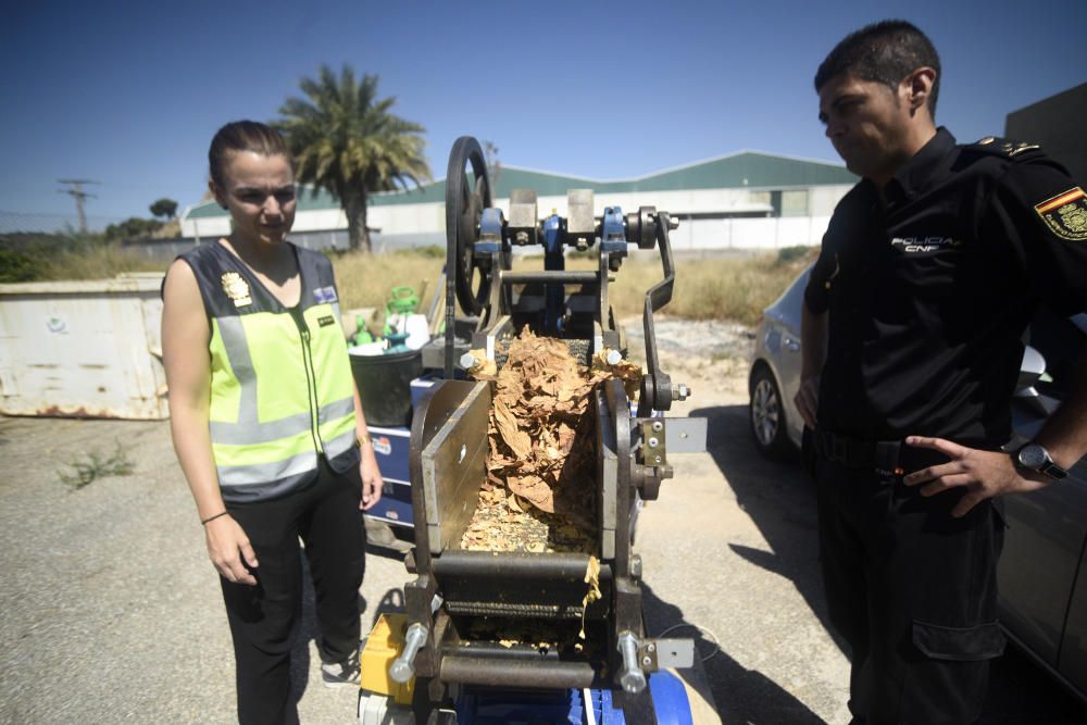 Policía Nacional y Aduanas intervienen 20.000 kilos de tabaco