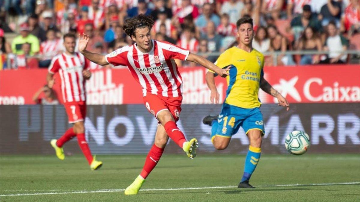 Marc Gual, en un encuentro contra Las Palmas