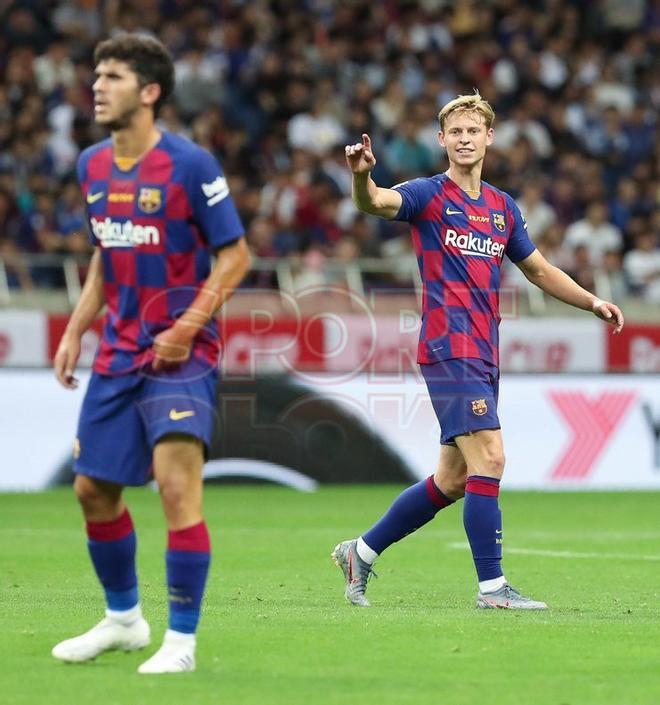 Imágenes del primer partido de pretemporada del FC Barcelona contra el Chelsea, amistoso correspondiente a la Rakuten Cup y disputado en el estadio Saitama.