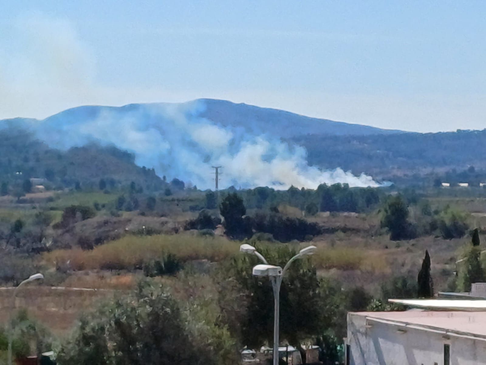 Las imágenes del incendio de Real