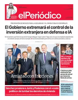 La portada de EL PERIÓDICO del 1 de octubre de 2026