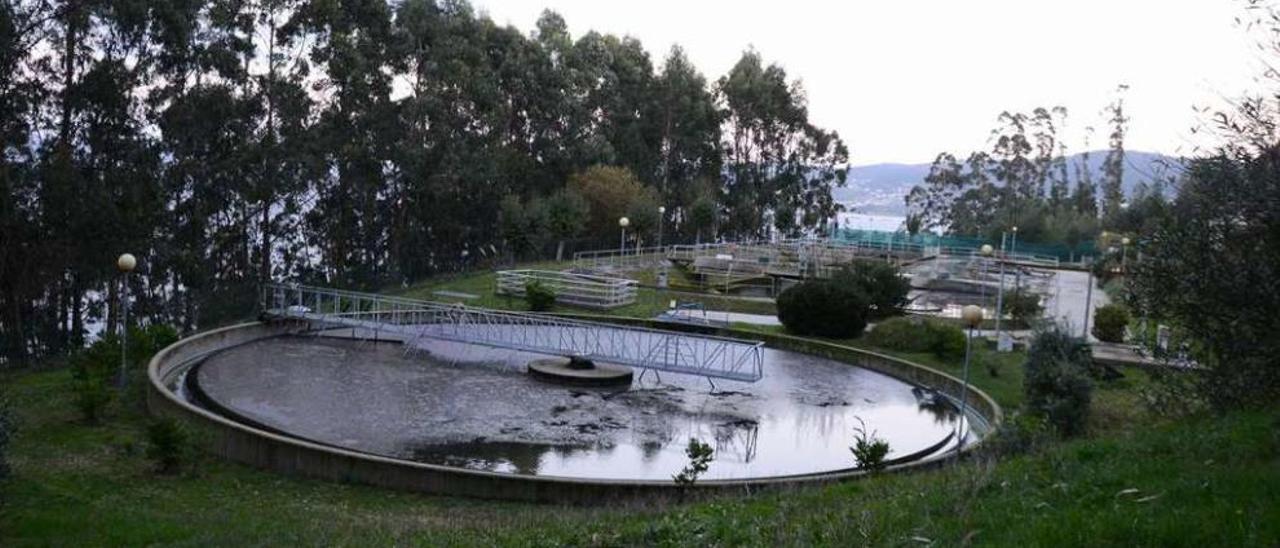 Las instalaciones de la depuradora de Cabalo, en la parroquia de Beluso. // Gonzalo Núñez