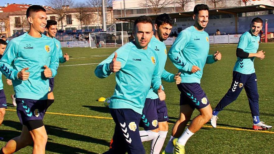 Un entrenament del Llagostera de la temporada passada.