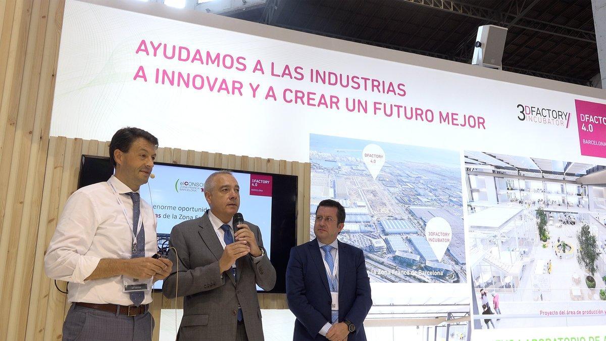 El delegado especial del Estado en el Consorci de la Zona Franca de Barcelona (CZFB), Pere Navarro, en la presentación del proyecto en la Barcelona Industry Week.