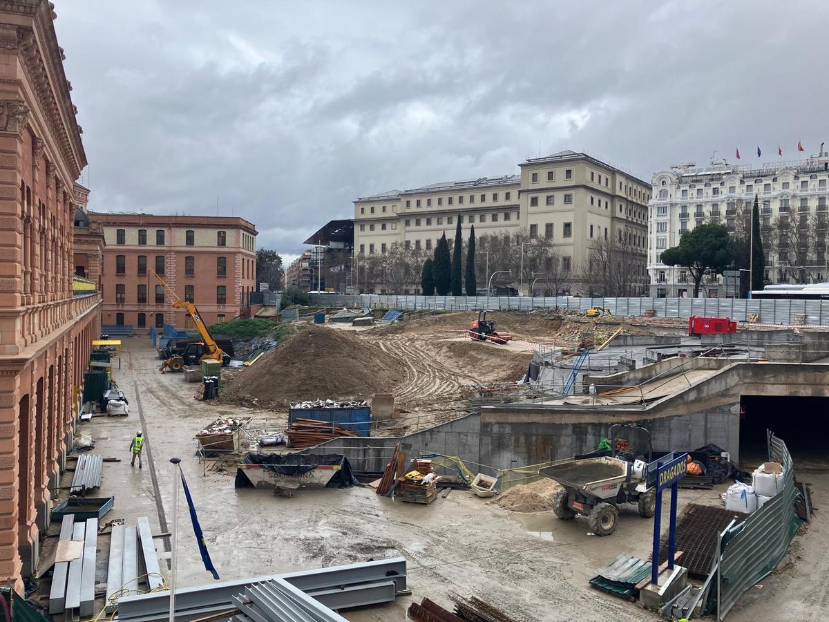 Obras de la marquesina histórica