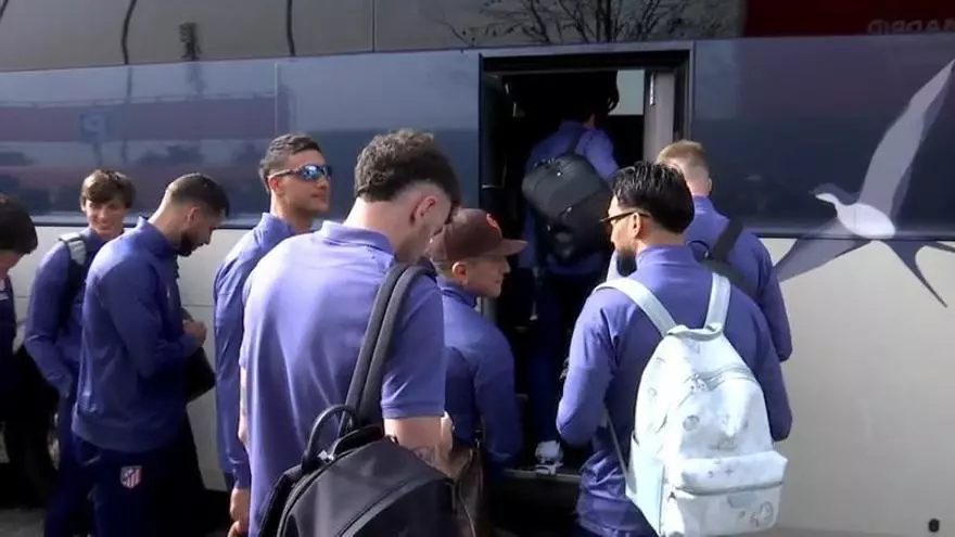 El Atleti parte hacia Barcelona en busca de la final de Copa