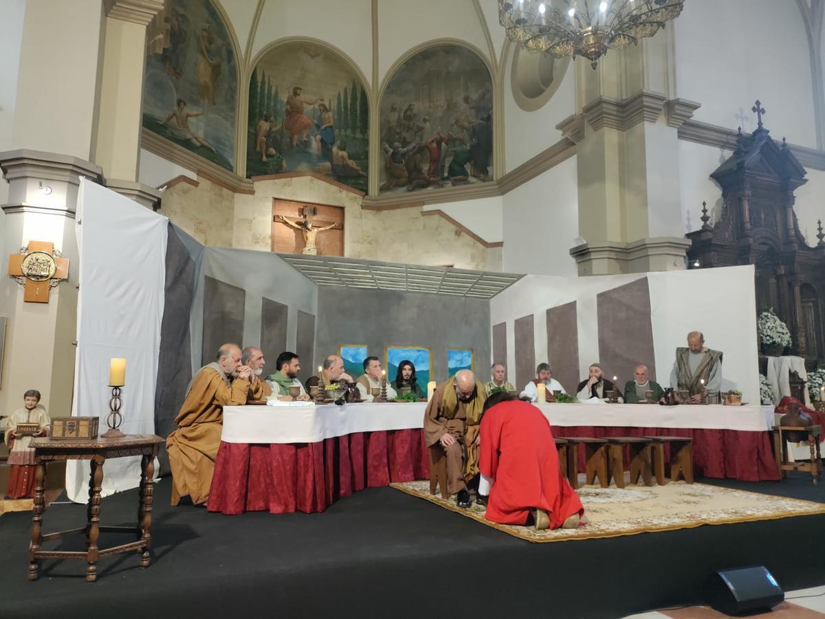 Escenificación de la última cena