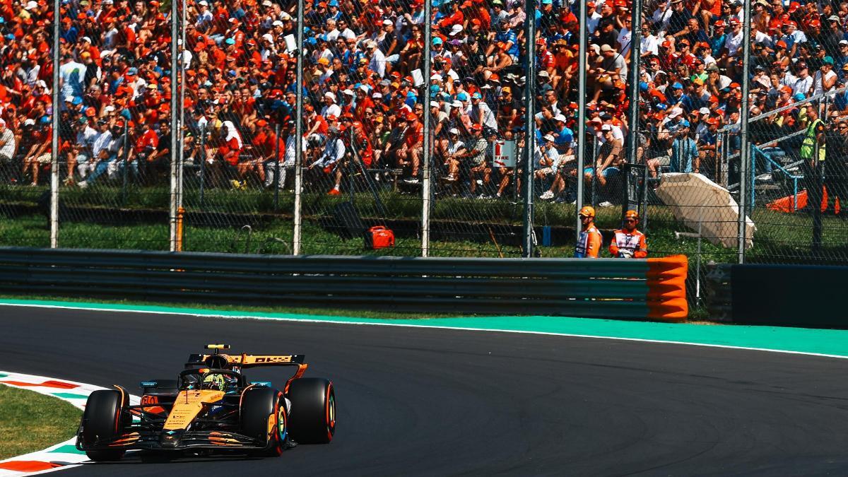 Lando Norris, el más rápido en los libres de Monza