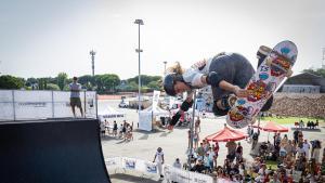Naia Laso, durante su competición