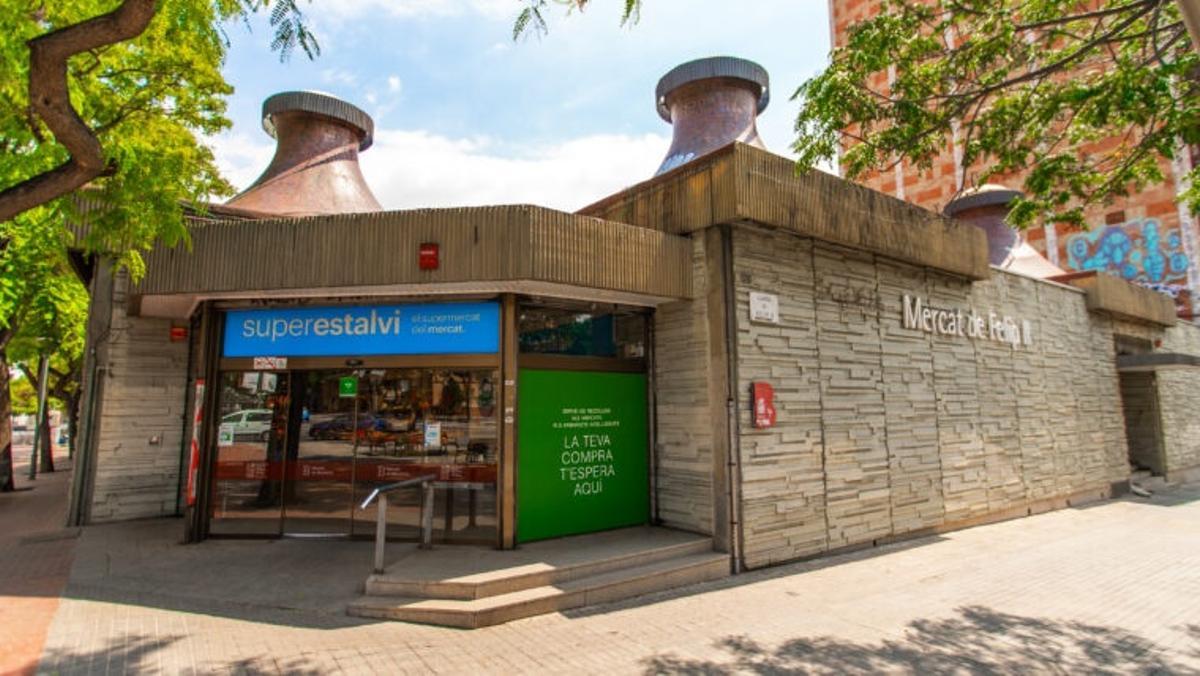 Un establecimiento de la marca 'Superestalvi' ocupó de forma provisional el súper del mercado de Felip II