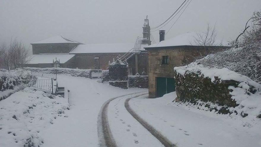 Nieve en Villanueva de la Sierra