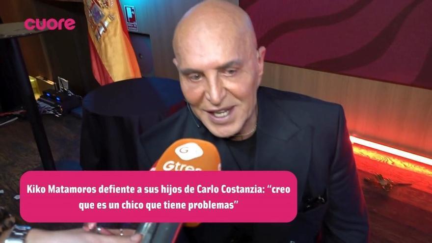 Kiko Matamoros se pronuncia tras el conflicto con Carlo Costanzia: "Es un chico que tiene problemas"