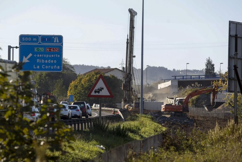 Retenciones en la Y por las obras del enlace con la PEPA