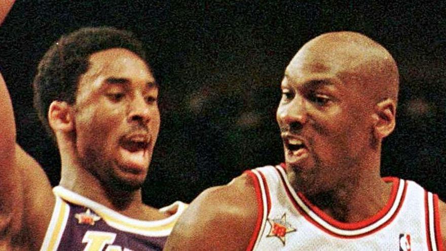 Duelo entre Kobe Bryant y Michael Jordan