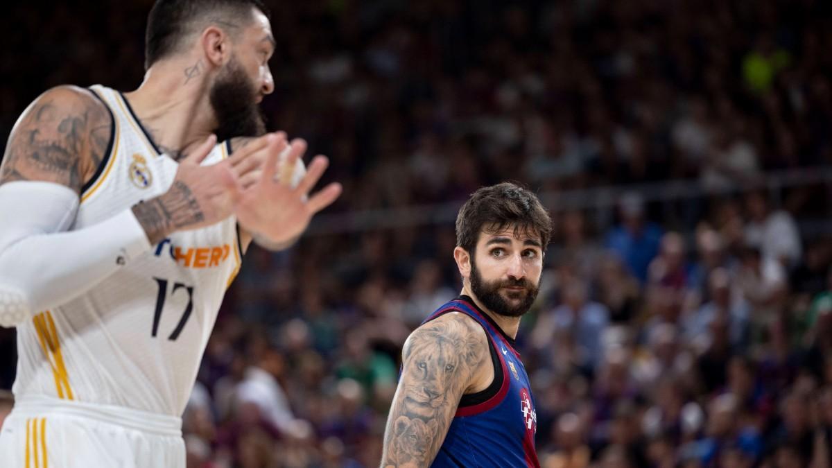 Ricky Rubio, ante Vincent Poirier