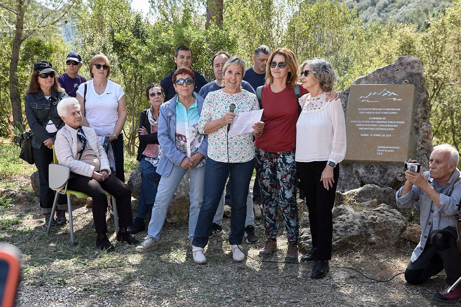 Las imágenes del homenaje a los montañeros de Gandia fallecidos en Gredos hace 24 años