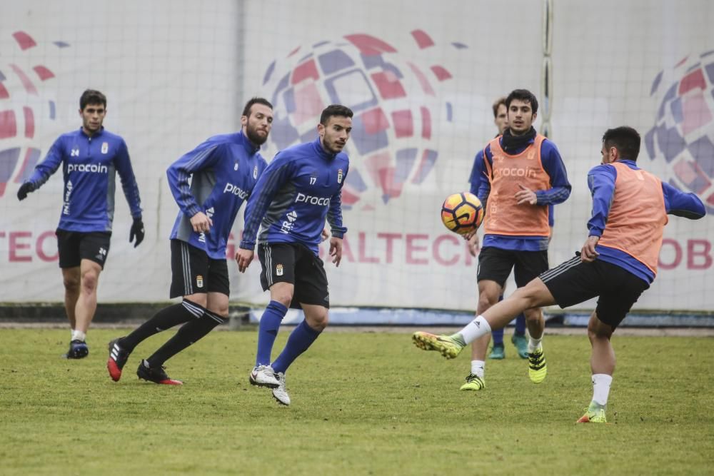 Entrenamiento del Real Oviedo.