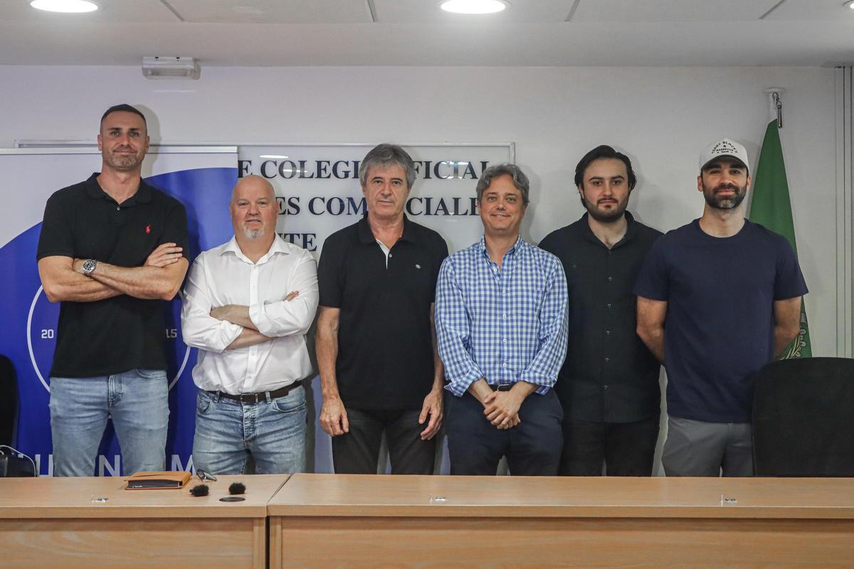 Patrons of the Lucentum Foundation, this Thursday during the presentation of the project of the 