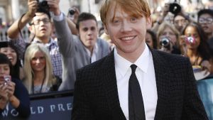 El actor Rupert Grint, Ron Weasley en Harry Potter.