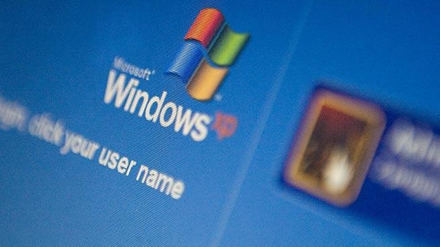 Una pantalla de un ordenador con Windows XP.