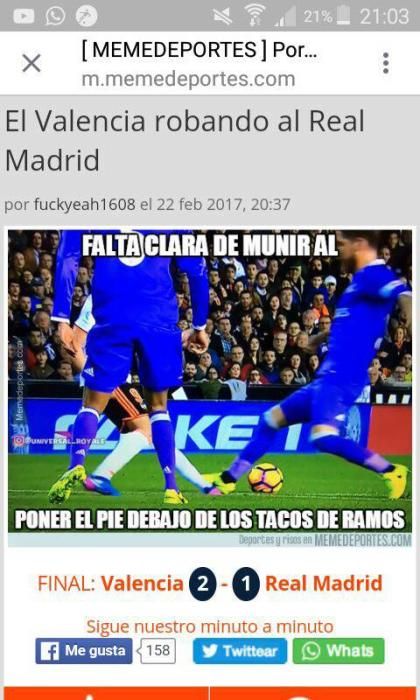 Los memes del del Valencia-Real Madrid