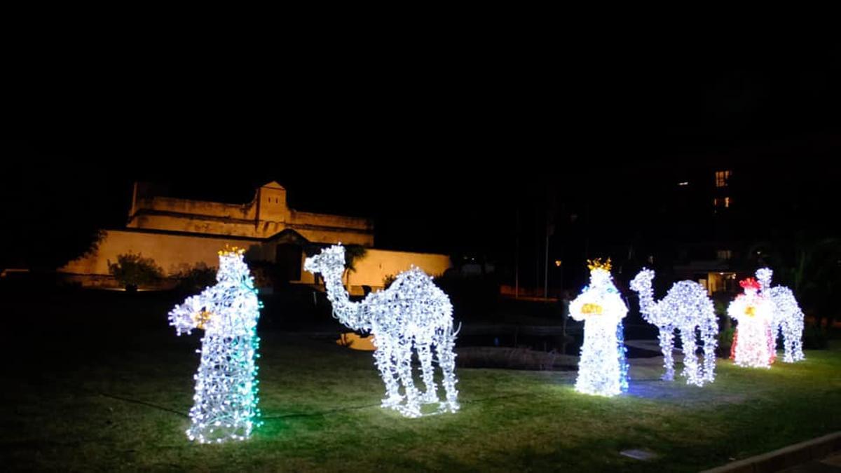 Alumbrado navideño en Rincón de la Victoria.