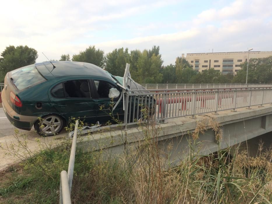 Espectacular accident a Sant Joan de Vilatorrada