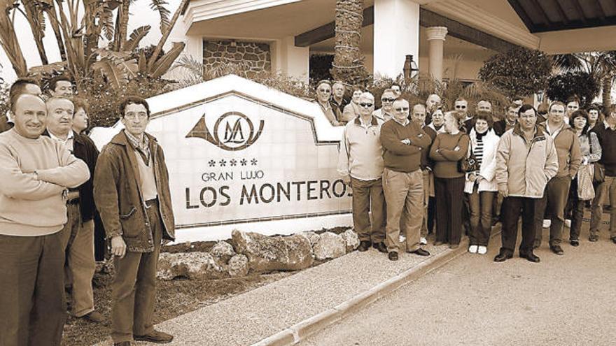 Plantilla. Los trabajadores de Los Monteros, en una de las concentraciones, en diciembre.