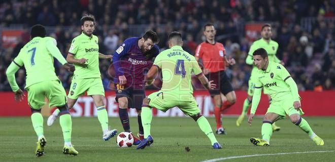 FC Barcelona, 3 - Levante UD, 0