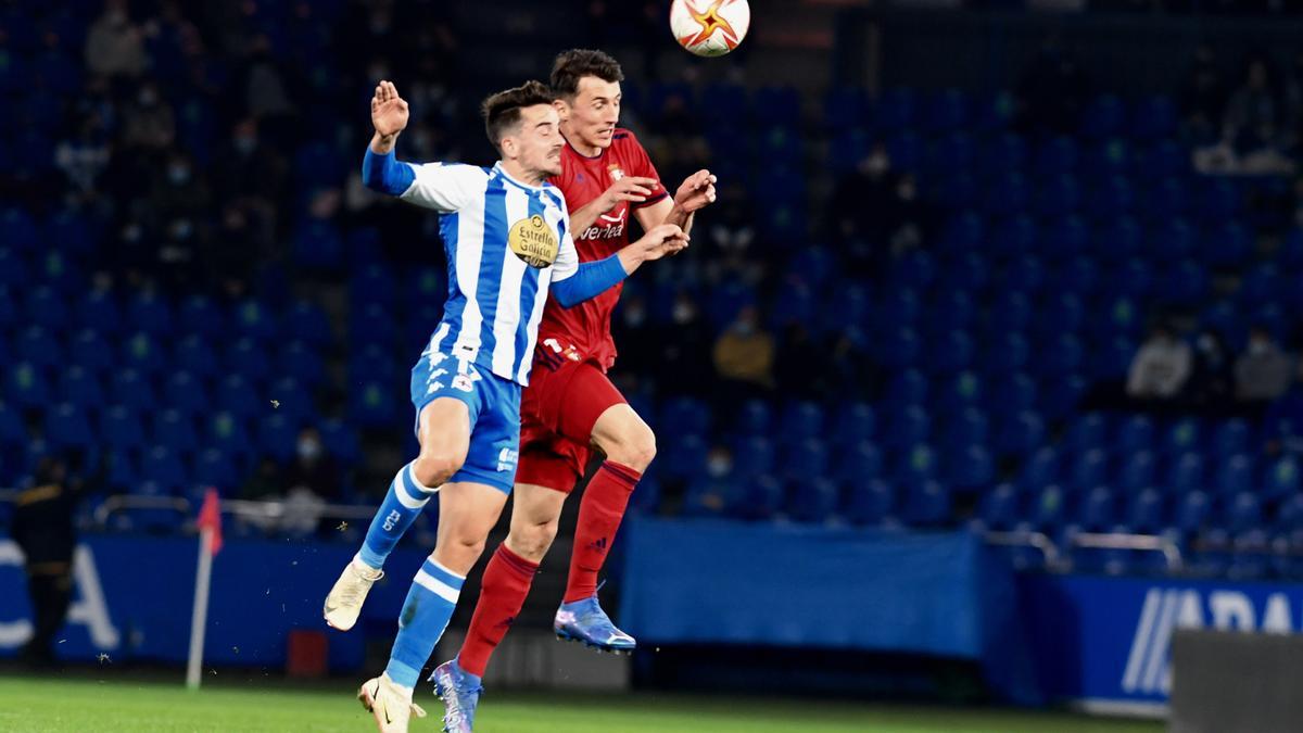 El Deportivo cae con dignidad en Riazor ante el Osasuna