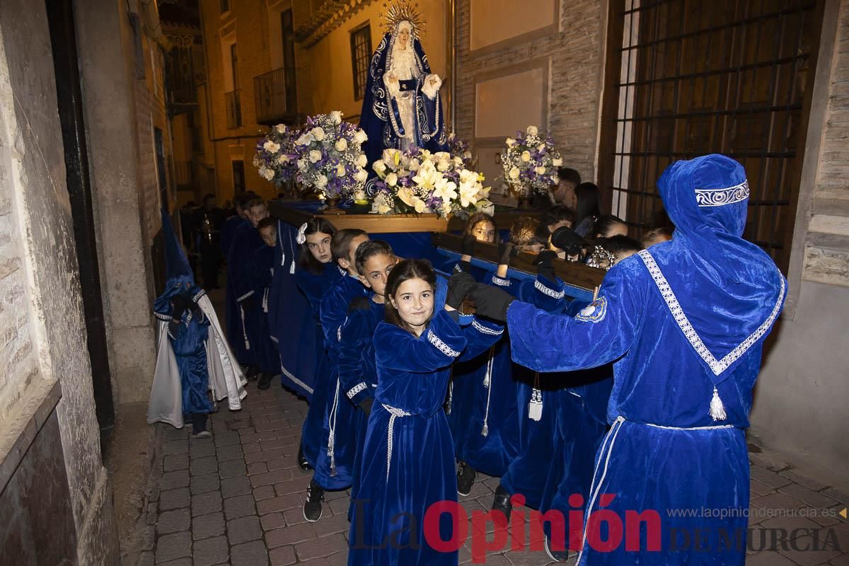 Los niños toman las calles de Caravaca en la procesión de Lunes Santo