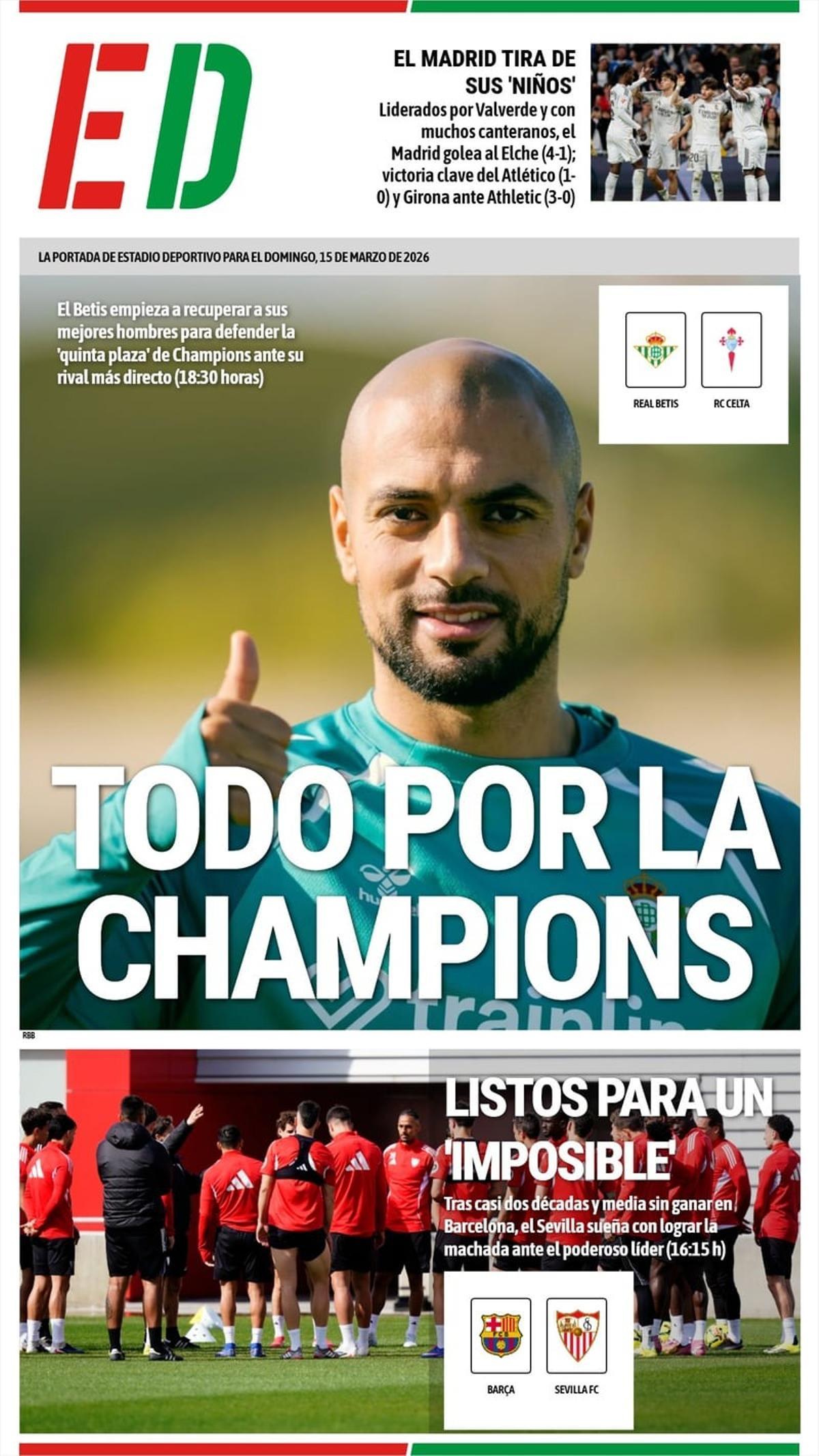 Las portadas de la prensa deportiva de hoy