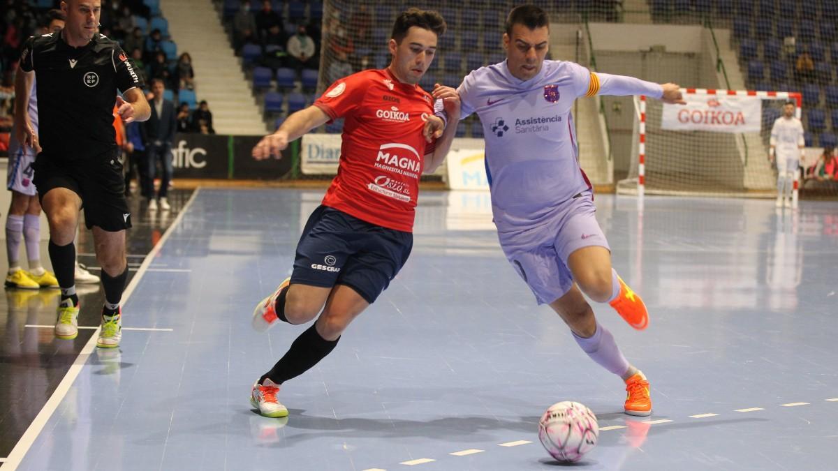 Imagen del partido de ayer ante Osasuna