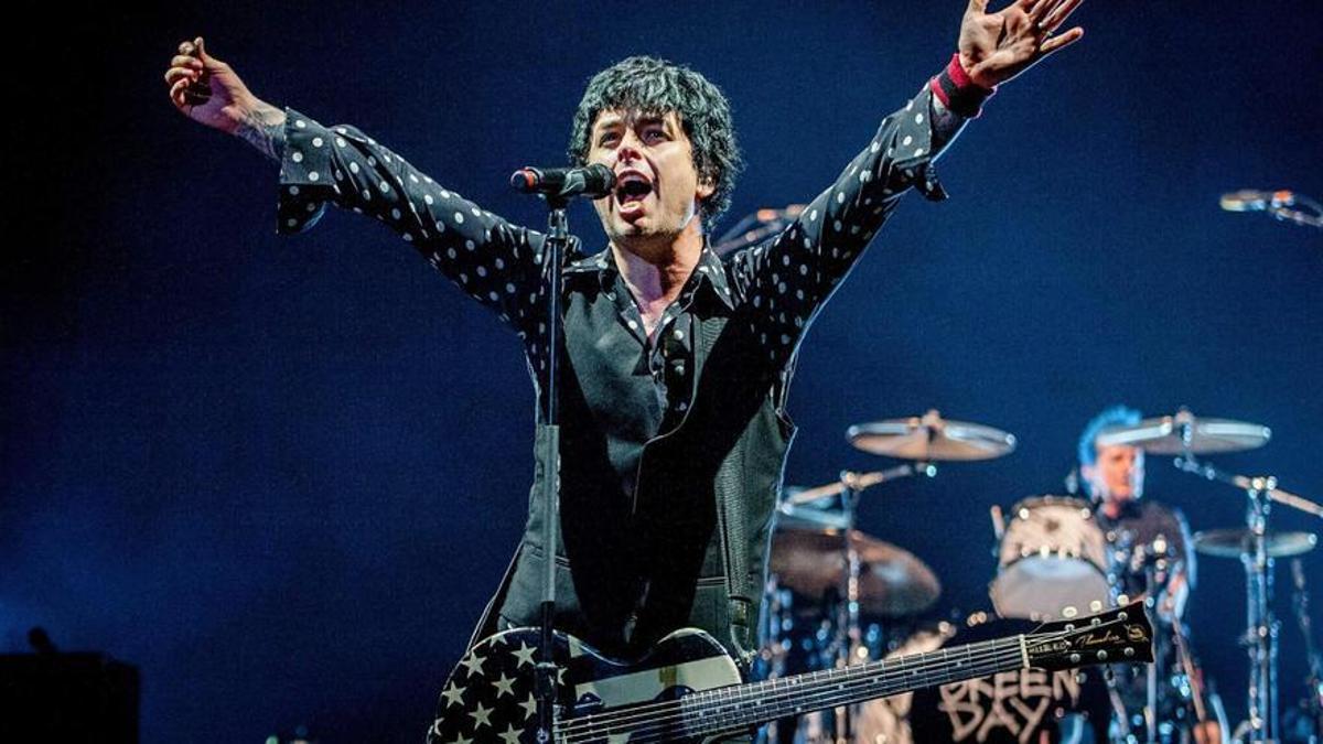 Billie Joe Armstrong, líder de Green Day, en un concierto en Holanda.