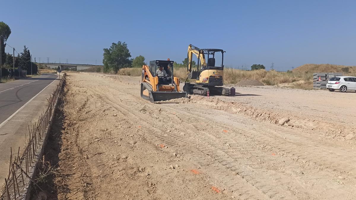 L&#039;adequació dels terrenys per a la construcció de l&#039;institut.