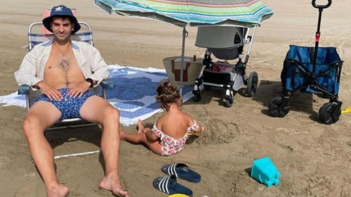 Manu Trigueros, en la playa