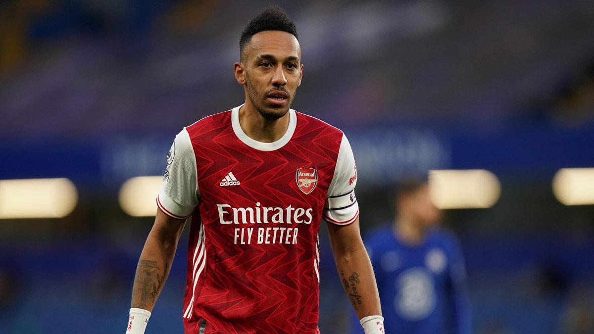 El doblete de Aubameyang ante el Benfica