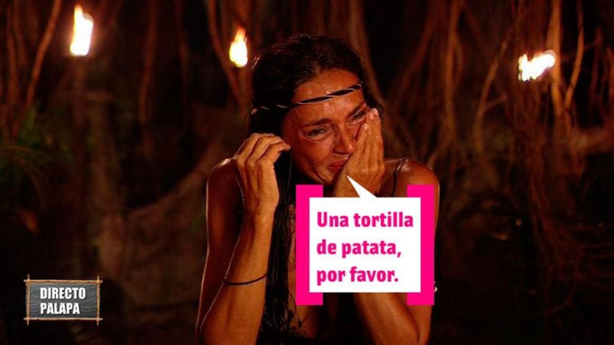 Olga Moreno llorando en la palapa: 'Supervivientes 2021'