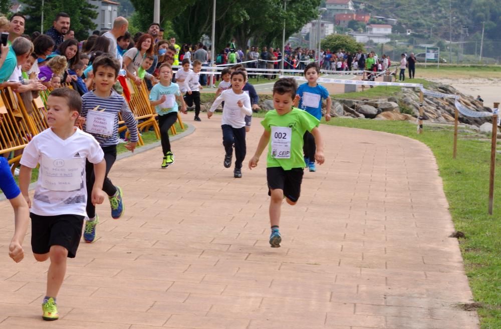 Medio millar de personas se dieron cita en el cross escolar de Domaio, el más antiguo de la comarca