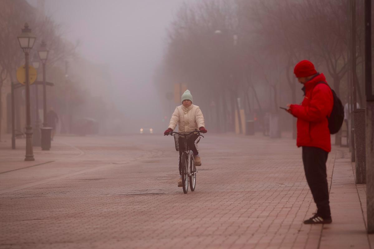 Jornada de niebla en Córdoba.