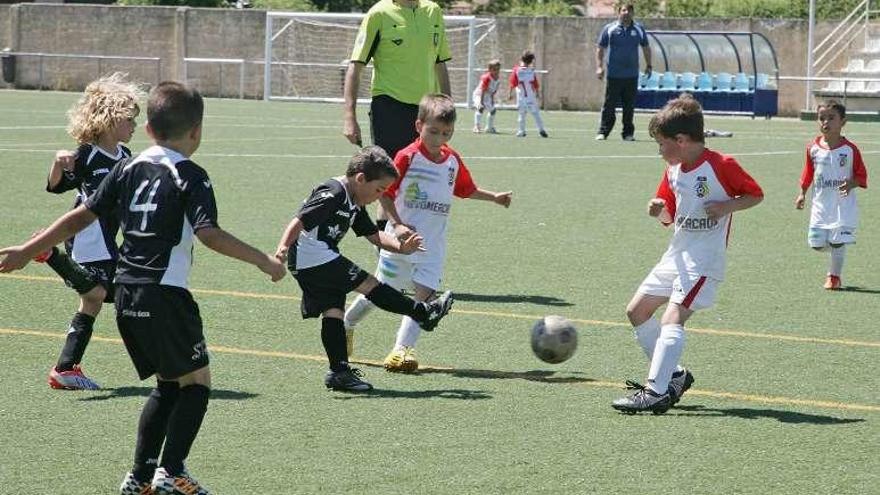 Torneo de fútbol celebrado en el Outeiriño. // Bernabé/Cris.M.V.