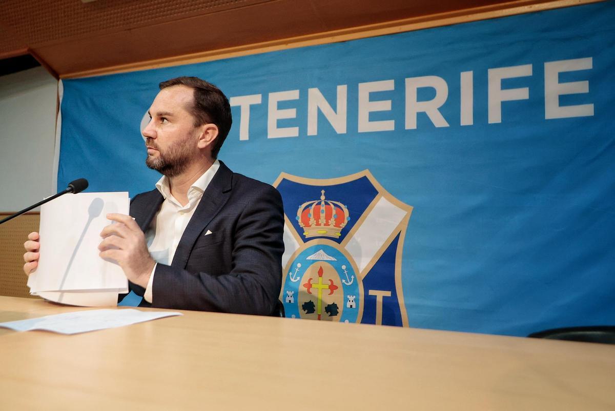 Manu Guill, durante su comparecencia de prensa.