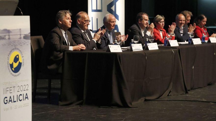 Reigosa, Caballero, Quintana o Regades, entre los participantes que inauguraron el IIFET. | JOSÉ LORES