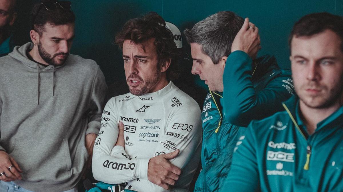 Fernando Alonso, por primera vez con el mono de Aston Martin