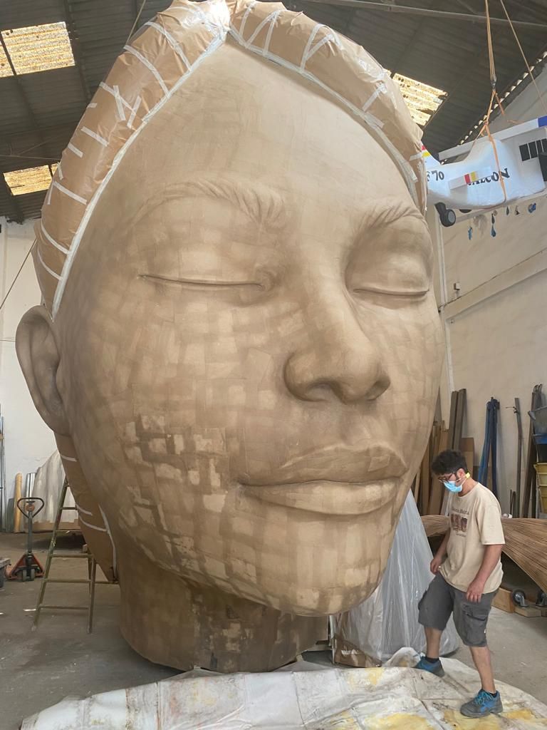 Fallas 2021: Así se ha restaurado el busto de la Meditadora