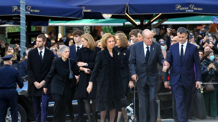 El funeral de Constantino de Grecia, en imágenes